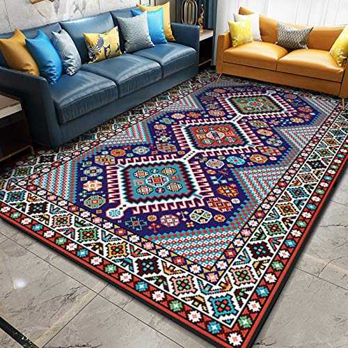LLGHT Vintage Rug Oriental Formal Traditional Rug with Classic Floral Pattern in Persian Bohemian Style Short Pile Non Slip Bright Color Multi Sizes 120 x 160 (Color : 2, Size : 180×280cm)
