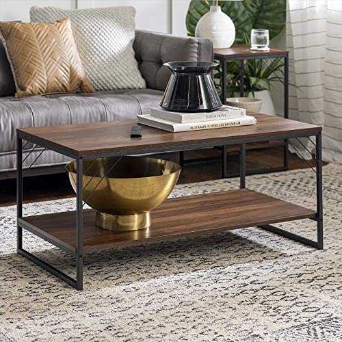 Eden Bridge Designs Coffee Table, Dark Walnut, One Size