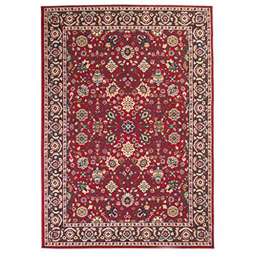 vidaXL Oriental Rug Persian Design 80x150cm Red/Beige Home Floor Carpet Mat