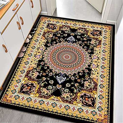 YHIT Area Rug, Vintage Abstraction Persian Floral Oriental Formal Traditional Rug, Non Slip, Soft Living Dining Room Meeting Room Office Hotel Hall Carpet(Size:200 x 300 cm)