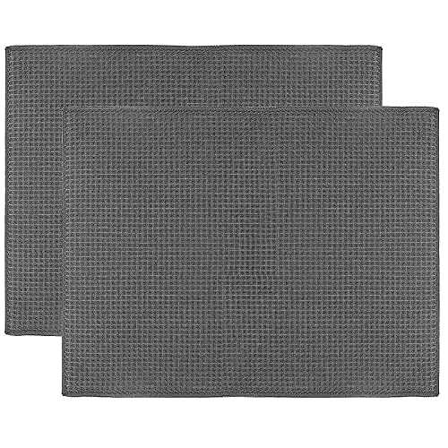Ulable Dish Drying Mat, Microfiber Dry Pad, Quick-Drying Dish Drainer Board Mat for Kitchen Counter-top Tabletop Accessories, Machine Wash, 20 X 15 inch, 2-Pack