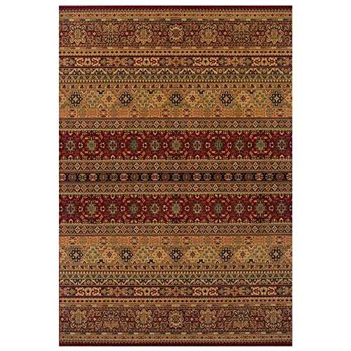 Kendra 135 R Traditional Rug Red Beige 1.6m x 2.35m (5ft3 x 7ft7 approx)