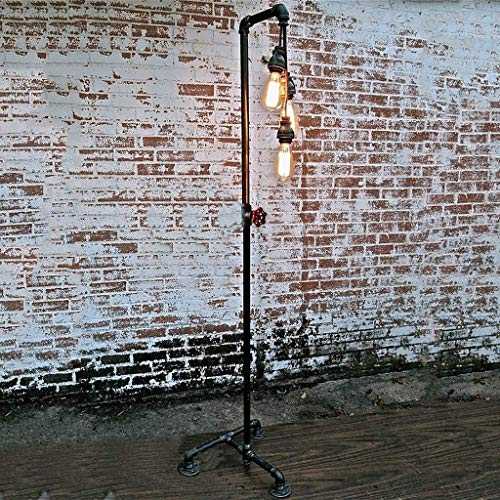 N /A Floor Lamp Industrial Wind Retro Living Room Decoration LOFT Water Pipe Light.