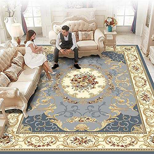 OUUED Persian Floral Oriental Formal Traditional Area Rug Easy To Clean Stain Fade Resistant Shed Free Modern Contemporary Transitional Soft Living Dining Room Rug (Size : 150 * 230cm)