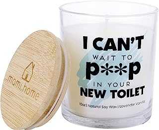 Funny Housewarming Gifts New Home - I Can't Wait To Poop In Your New Toilet Candles- Home Warming Gifts New Home Candle, New Apartment, New Homeowner Gifts, House Warming Gifts(Lavender Vanilla, 10oz)