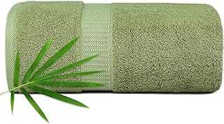 CANFOISON Bamboo Bath Sheet for Body, 1 Pack Pine Green Extra Large Bath Sheet Towel for Adult Kids Baby Luxury Super Soft Highly Absorbent Oversized Bathroom Towels 35" x 70"