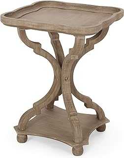 Christopher Knight Home Emerald French Country Accent Table with Square Top, Natural