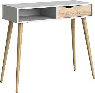 Furniture To Go | Oslo Console Table 1 Drawer 1 Shelf in White and Oak