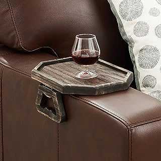 Armchair Clip Tray, Sofa Tray Table, Clip Couch Table, Folding Organizer for Remote, Phone, Drinkings and Snacks
