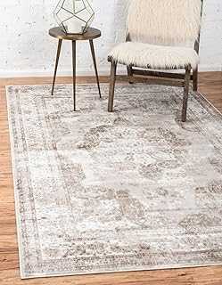 Unique Loom Sofia Collection Traditional Vintage Light Brown/Tan Area Rug (125x185)