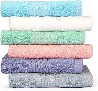 Wash Clothes for Bathroom - Absorbent Face Wash Cloths Bulk for Men or Women, 100% Soft Cotton Bath Towels Set, Absorbent Hotel Spa Face Washcloth Towels, Bath Wash Rags.