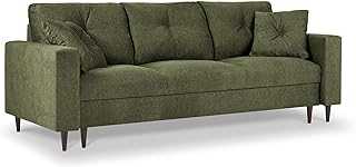 Kooko Home Convertible Sofa Bed with Storage Chest, Tempo, 3 Seater, Dark Green, 210 x 100 x 92 cm