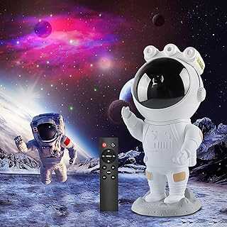Astronaut Galaxy Star Projector Starry Night Light, Astronaut Light Projector with Nebula,Timer and Remote Control, Bedroom and Ceiling Projector, Gifts for Children and Adults, White