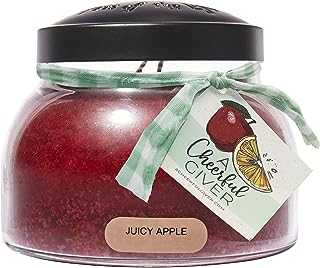A Cheerful Giver - Juicy Apple - 22oz Mama Scented Candle Jar - Keepers of the Light - 125 Hours of Burn Time, Candles Gifts for Women