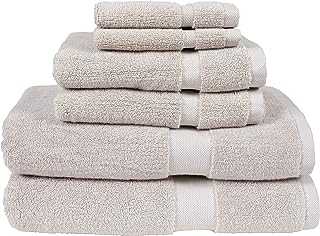 Canopy Lane Six Piece Bath Linen Set | Super Absorbent, Luxuriously Soft, Hotel and Spa Quality, 100% Cotton Bath Linens | Six Piece Set - 2 Bath Towels, 2 Hand Towels, and 2 Washcloths (Light Gray)