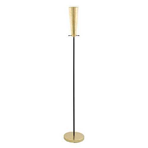 Eglo Floor lamp, Alloy Steel, 60 W, Black, Gold