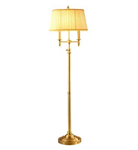 OBRARY Floor Lamp Retro Copper Standing Lamp Indoor Lighting Floor Lamp Antique Suitable for Living Room Bedroom - Foot Switch liuzhiliang