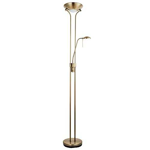 Endon Mother and child floor lamp with an Antique finish