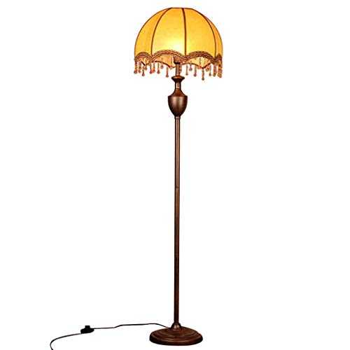 OBRARY Floor Lamp Classical Retro Standing Lamp Interior Lighting Floor Lamp Antique Suitable for Living Room Bedroom - Foot Switch liuzhiliang