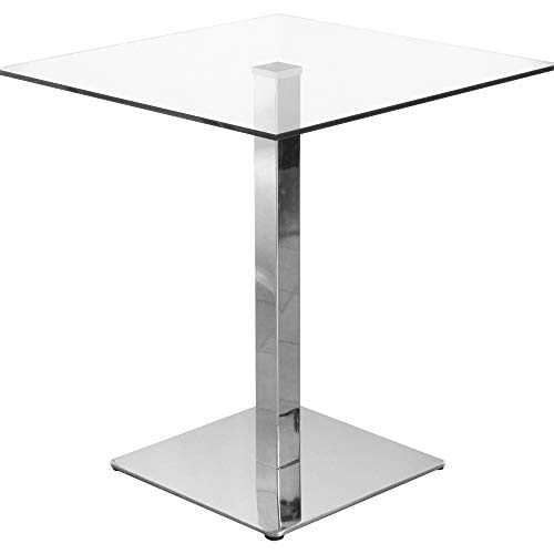 EXCLUSIVE Clear Glass 70cm Square Dining Table