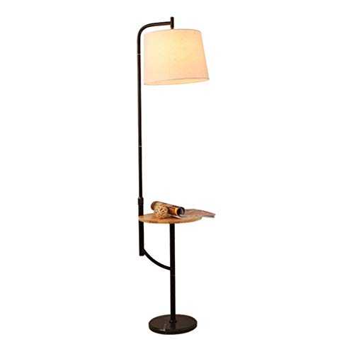 OBRARY Floor Lamp with Desk Standing Lamp Indoor Lighting Floor Lamp Antique Suitable for Living Room Bedroom - Button Switch (Color : Downward) liuzhiliang (Color : Downward)