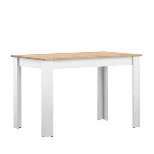 TEMAHOME Nice Dining Table, Oak/White, 110 x 70 x 73 cm