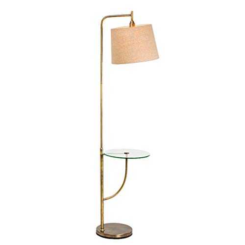 OBRARY Floor Lamp Glass Shelf Standing Lamp Indoor Lighting Floor Lamp Antique Suitable for Living Room Bedroom - Foot Switch liuzhiliang