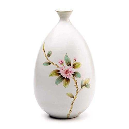 MKYOKO Hand-painted Desktop Handmade Small Vase, Creative Pastel Ceramic Flower Arrangement
