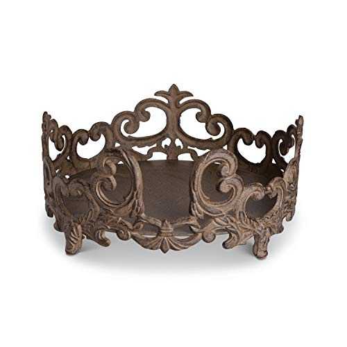 GG Collection Gracious Goods 11in Dinner Plate Holder - Brown Metal