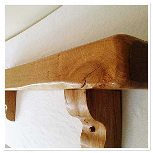 Solid Rustic Oak Fireplace Beam, Mantel. Shelf with Corbels (56" x 6" x 4") Choice of 4 Lengths