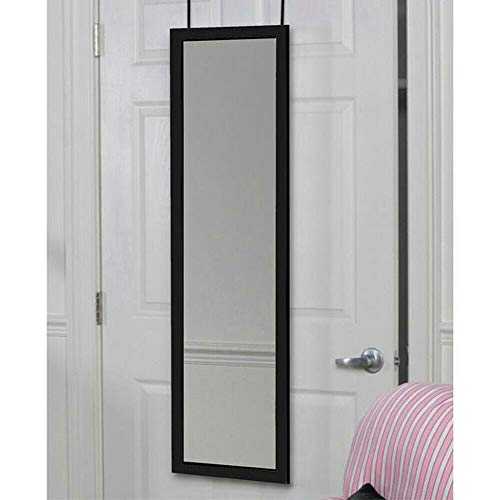 Trendi 48" Long Wall Mirror Over Door Full Length Bedroom Bathroom Hanging Dress Mirror