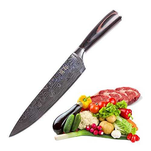 AKINLY Chef Knife 8 inches Japanese Stainless Steel Gyutou Knife Professional Kitchen Knife with Ergonomic Handle