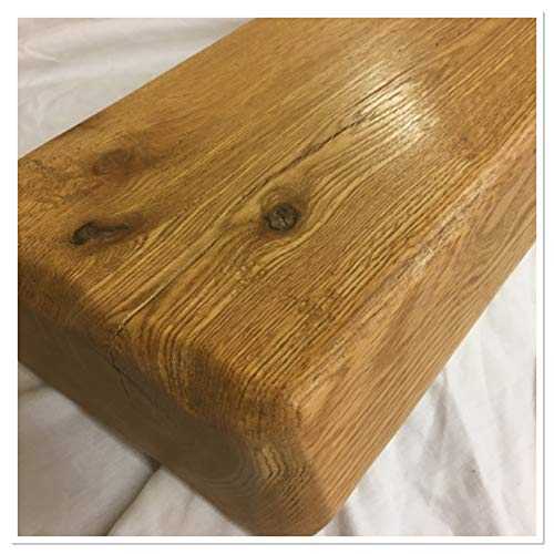 Solid Rustic Oak Fireplace Mantel, Floating Shelf, Beam. (59" x 6" x 4", Natural Oak) Choice of 4 Lengths