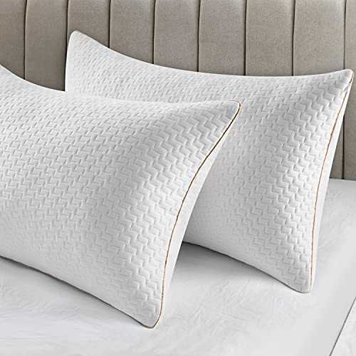 BedStory Pillows, Sleeping Pillows 2 Pack Hypoallergenic Anti-Dust Pillow Down Alternative Quality Bed Pillows for Back Stomach and Side Sleepers Standard Size 42X70CM