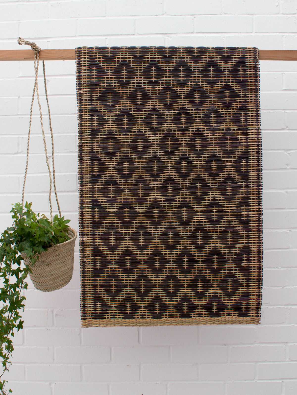 Bohemia Design | Woven Moroccan Mat, Black