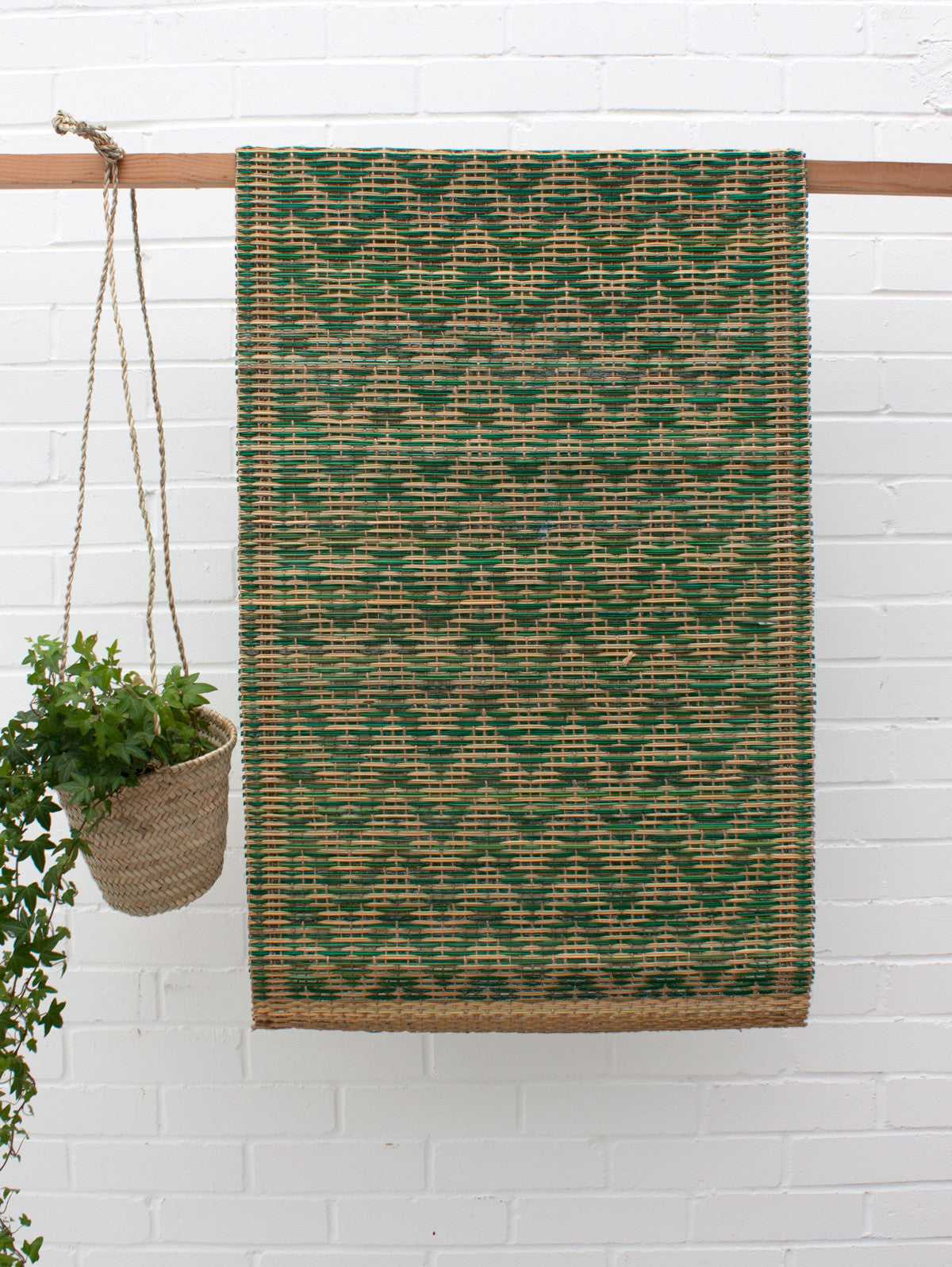 Bohemia Design | Woven Moroccan Mat, Green