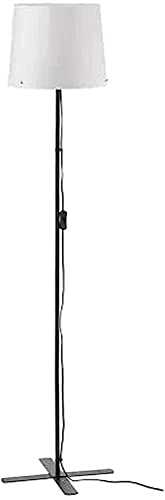Tallatz BARLAST Floor Lamp with Black Metal Finish with White Shade, Modern Tall Floor Lamps for Living Room, Floor Standing Black Lamps Home Decor _ 150CM