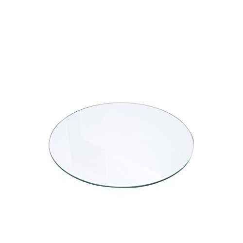 Round Glass Table Top Replacement Transparent Glass Dining Table, High Temperature Resistance Load Capacity 300KG Table Top Tempered Glass Round Gardenround Tempered Glass Table (Size : 80cm-31inch)