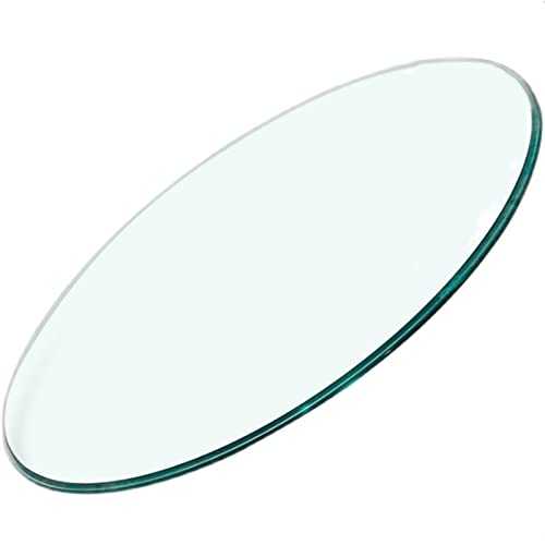 Glass Table Top Round Glass Table Top (16-31INCH) Smooth and Wear-Resistant, Glass Table Protector Duck Beak Edging Perfect for Dining Table/Coffee Table/Desk Glass Dining Table (Size : 80cm-31inch)