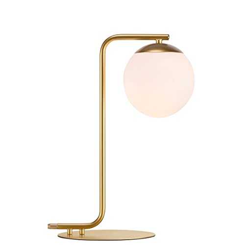 Nordlux 46635025 Grant Table Light Modern Brass Opal Glass Table Lamp
