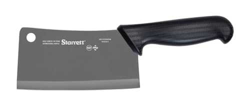 Chef's Butcher's Cleaver Knife - BKB509-6 Wide Rectangular 6" (150mm) Professional Kitchen Knife - Black Handle