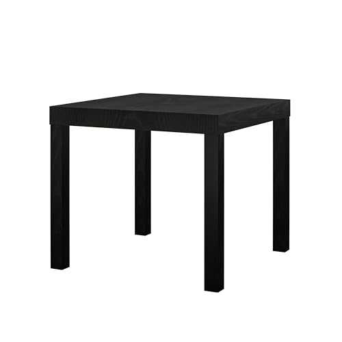 Ameriwood Home Modern End Table, Wood Top, Black