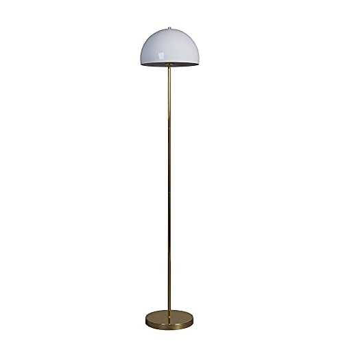 MiniSun MinSun Contemporary Gold & White Dome Floor Lamp
