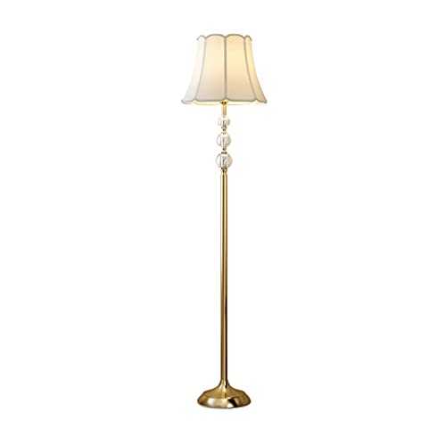 floor lamps for bedroom 62.2in LED Floor Lamp With Clear Round Crystal Modern Golden Reading Standing Lamp Farmhouse Floor Lamps For Bedroom Living Room floor lamps for living room modern