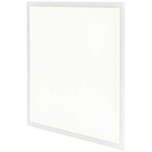 COSTWAY 40W LED Ceiling Panel Light, Flat Tile Downlight Lamp, 4000K Warm White Super Bright 600 x 600, Ultra Slim Square Surface Mount Lights for Office Shop Home