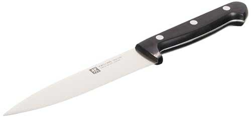 Slicing Knife, Blade Length: 16 cm, Large Blade, Special Stainless Steel/Plastic Handle, Twin Chef, Silver/Black