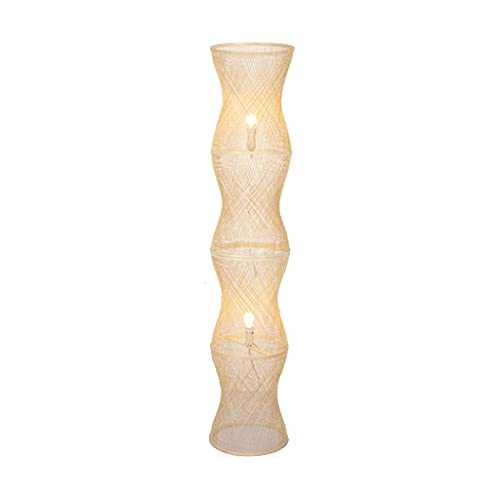 Floor Lamp Floor Lamp Bamboo Column Floor Lamps Handmade Modern Standing Lamp（62.5in,68.8in,75.5in）Corner Floor Lamp For Living Room Bedroom Standing Lamp (Color : 192cm/75.5in)