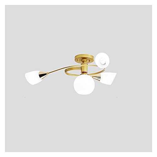 YI0877CHANG Ceiling Light Ceiling Lights Warm And Personalized Ceiling Lights Modern Design Ceiling Lights Bedroom Living Room And Kitchen Ceiling Lights Ceiling Lamp (Color : Gold)