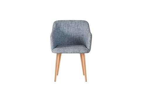 MOF Classic Fabric Tub Chair Wing Back Armchair Sofa Vanity Bedroom Dressing Chair K5 (GREY)