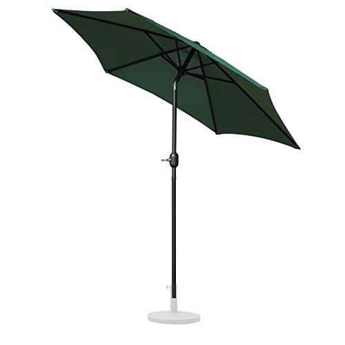 CLIPOP Outdoor Garden Parasol 2M Parasol Umbrella with Crank and Tilt,UV Protection, Market Table Parasol for Outdoor, Garden, Patio, Beach (Green)